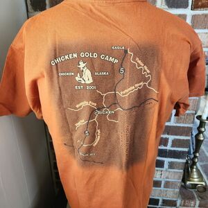 Chicken Gold Camp Alaska Unisex T-shirt Size Large Chicken Alaska EST 2001